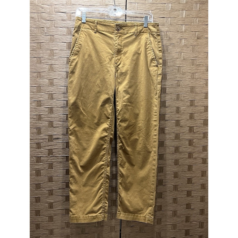 Loft Women's The Perfect Straight Pants Chinos Sz 4 Camel Color Good‎ Condition!
